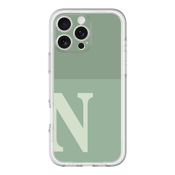 Slim Protection Premium Case［ オリジナル - initial two tone - N green ］