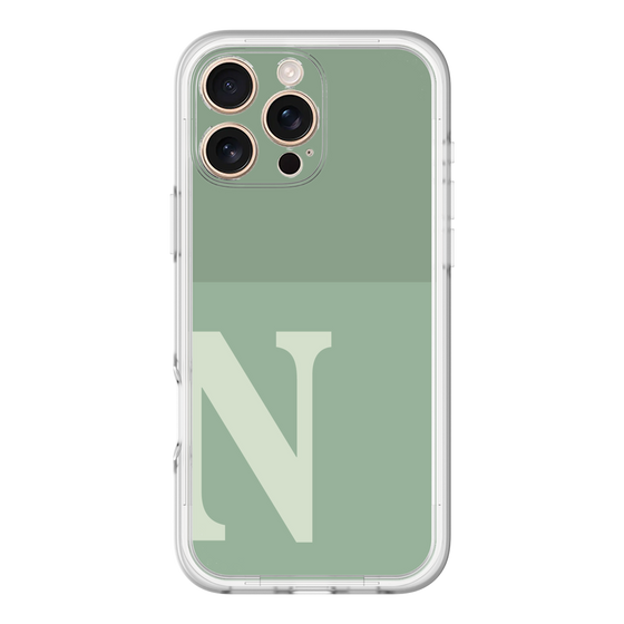 Slim Protection Premium Case［ オリジナル - initial two tone - N green ］