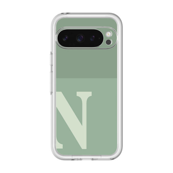 Slim Protection Premium Case［ オリジナル - initial two tone - N green ］