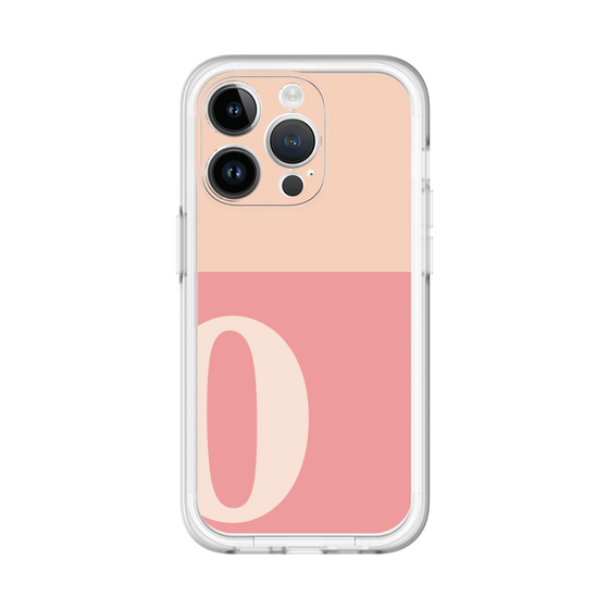 Slim Protection Premium Case［ オリジナル - initial two tone - O pink ］