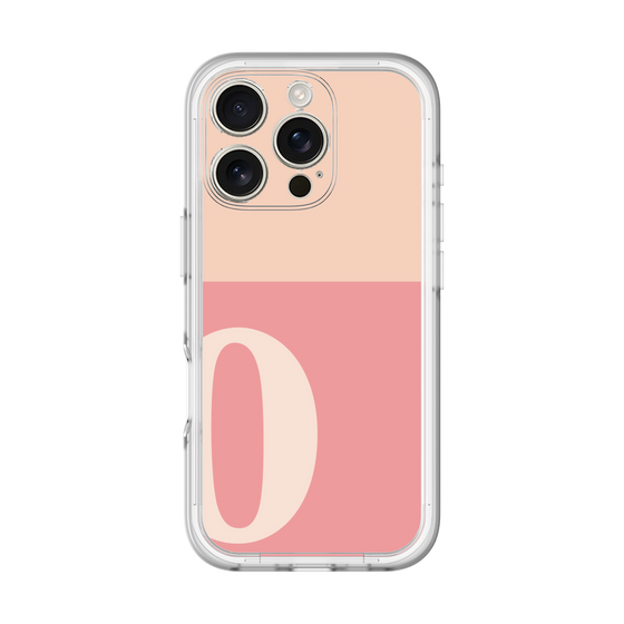 Slim Protection Premium Case［ オリジナル - initial two tone - O pink ］