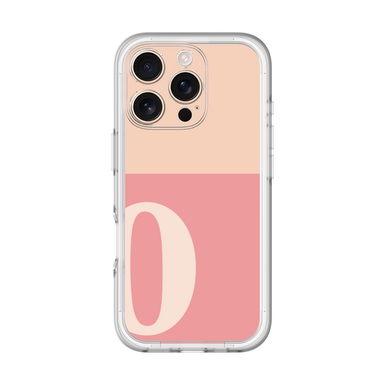 Slim Protection Premium Case［ オリジナル - initial two tone - O pink ］