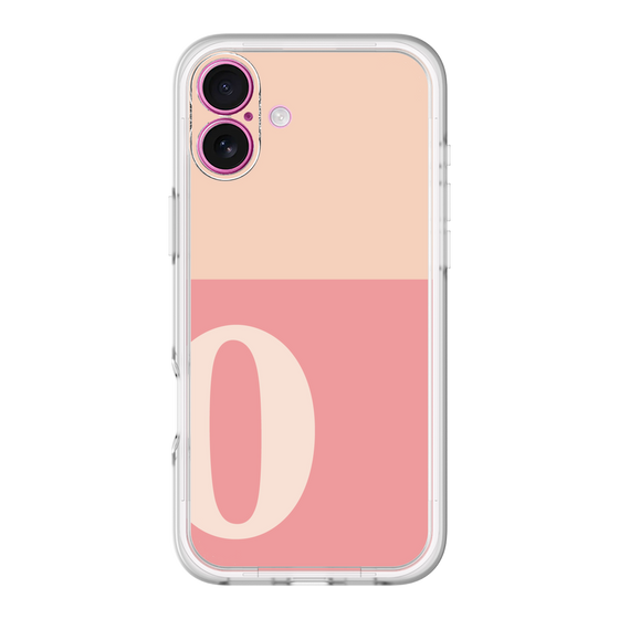Slim Protection Premium Case［ オリジナル - initial two tone - O pink ］