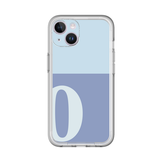 Slim Protection Premium Case［ オリジナル - initial two tone - O blue ］