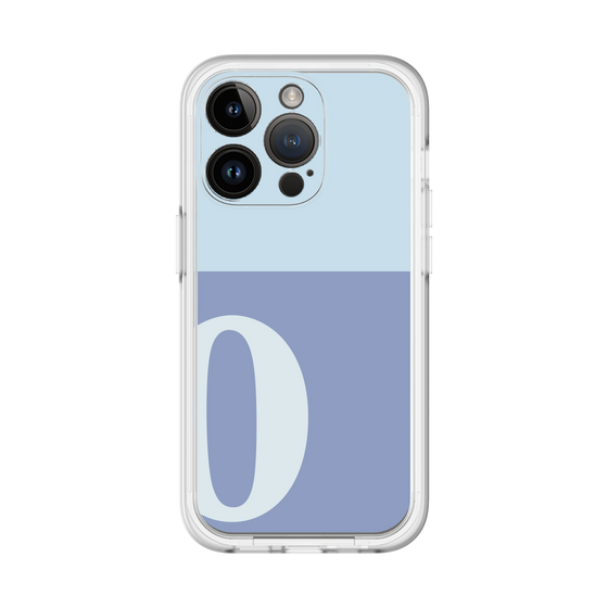 Slim Protection Premium Case［ オリジナル - initial two tone - O blue ］