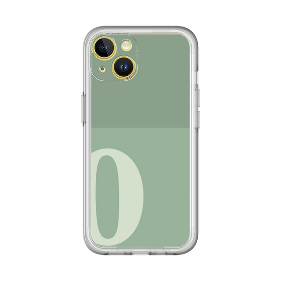 Slim Protection Premium Case［ オリジナル - initial two tone - O green ］