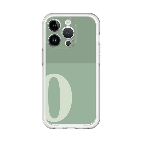 Slim Protection Premium Case［ オリジナル - initial two tone - O green ］