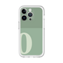 Slim Protection Premium Case［ オリジナル - initial two tone - O green ］