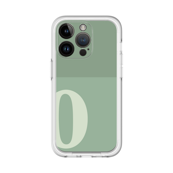 Slim Protection Premium Case［ オリジナル - initial two tone - O green ］