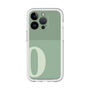 Slim Protection Premium Case［ オリジナル - initial two tone - O green ］
