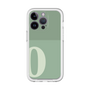 Slim Protection Premium Case［ オリジナル - initial two tone - O green ］