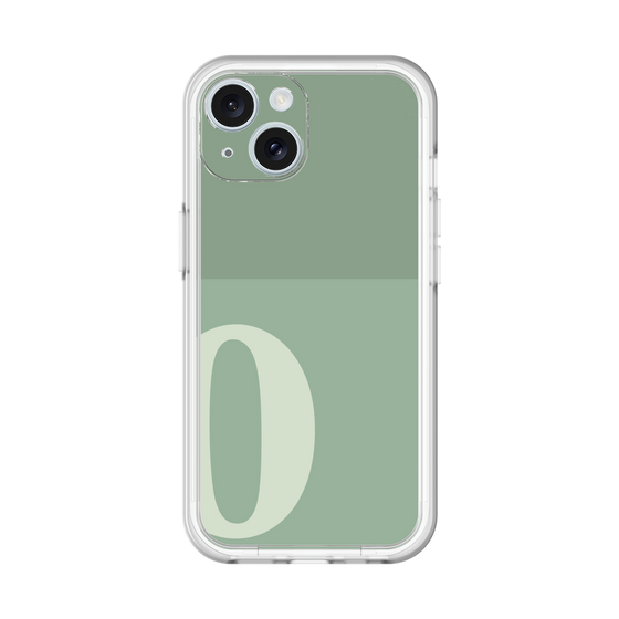 Slim Protection Premium Case［ オリジナル - initial two tone - O green ］