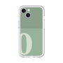 Slim Protection Premium Case［ オリジナル - initial two tone - O green ］