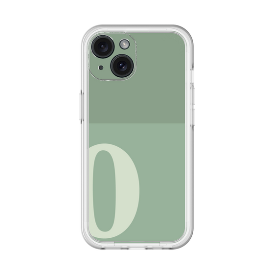 Slim Protection Premium Case［ オリジナル - initial two tone - O green ］