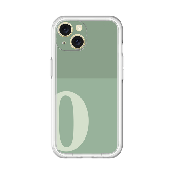 Slim Protection Premium Case［ オリジナル - initial two tone - O green ］