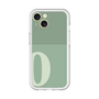 Slim Protection Premium Case［ オリジナル - initial two tone - O green ］