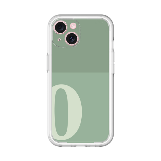 Slim Protection Premium Case［ オリジナル - initial two tone - O green ］