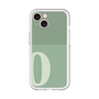 Slim Protection Premium Case［ オリジナル - initial two tone - O green ］