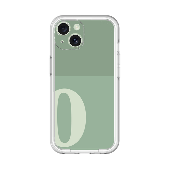 Slim Protection Premium Case［ オリジナル - initial two tone - O green ］