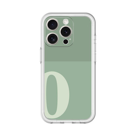 Slim Protection Premium Case［ オリジナル - initial two tone - O green ］
