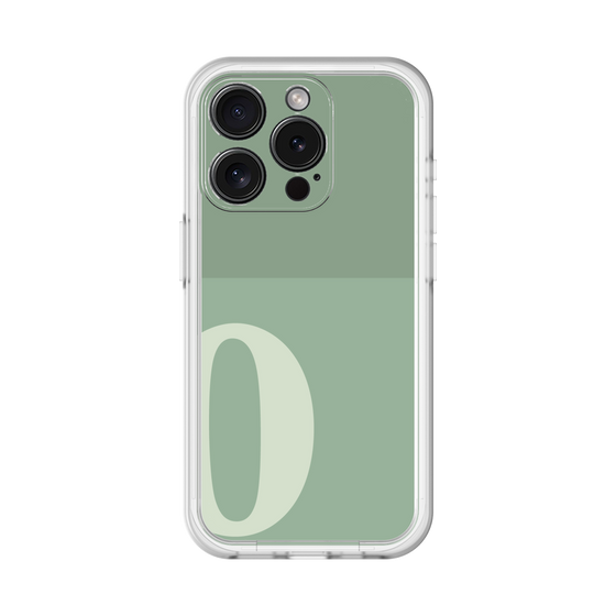 Slim Protection Premium Case［ オリジナル - initial two tone - O green ］