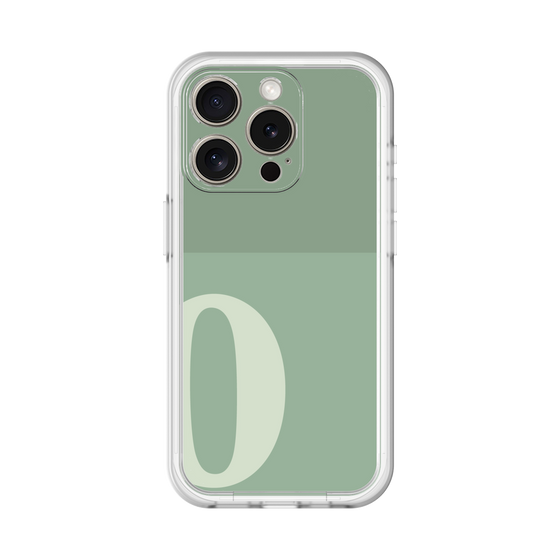 Slim Protection Premium Case［ オリジナル - initial two tone - O green ］