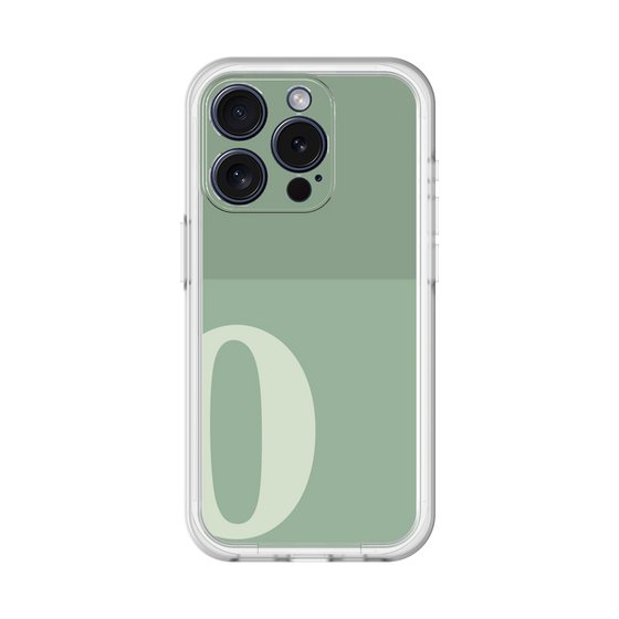 Slim Protection Premium Case［ オリジナル - initial two tone - O green ］