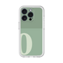 Slim Protection Premium Case［ オリジナル - initial two tone - O green ］
