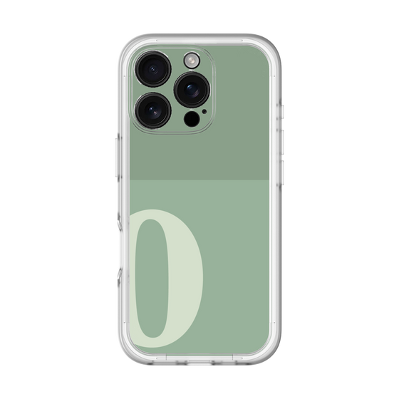 Slim Protection Premium Case［ オリジナル - initial two tone - O green ］