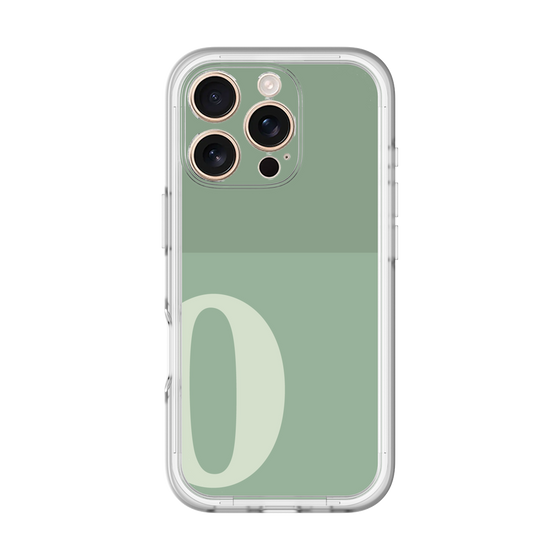 Slim Protection Premium Case［ オリジナル - initial two tone - O green ］