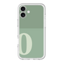Slim Protection Premium Case［ オリジナル - initial two tone - O green ］