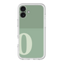 Slim Protection Premium Case［ オリジナル - initial two tone - O green ］