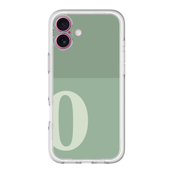 Slim Protection Premium Case［ オリジナル - initial two tone - O green ］