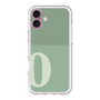 Slim Protection Premium Case［ オリジナル - initial two tone - O green ］