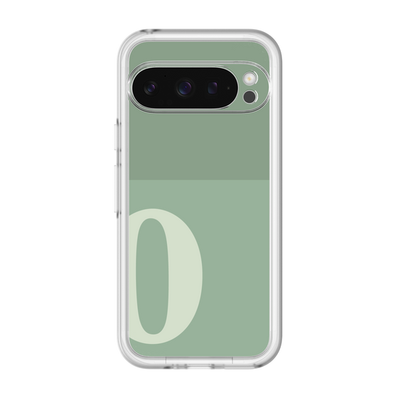 Slim Protection Premium Case［ オリジナル - initial two tone - O green ］