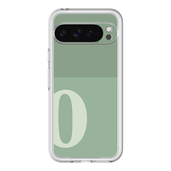 Slim Protection Premium Case［ オリジナル - initial two tone - O green ］