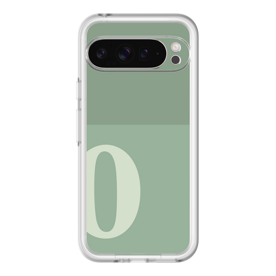 Slim Protection Premium Case［ オリジナル - initial two tone - O green ］