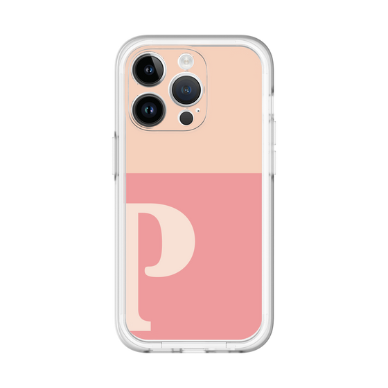 Slim Protection Premium Case［ オリジナル - initial two tone - P pink ］