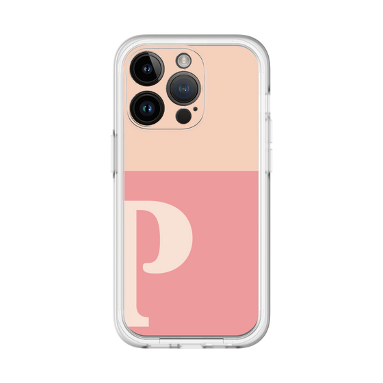 Slim Protection Premium Case［ オリジナル - initial two tone - P pink ］