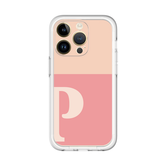 Slim Protection Premium Case［ オリジナル - initial two tone - P pink ］