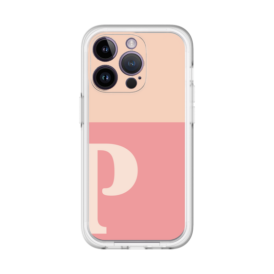 Slim Protection Premium Case［ オリジナル - initial two tone - P pink ］