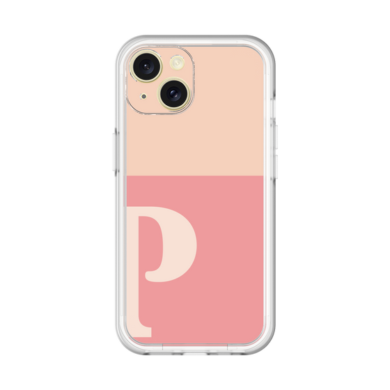 Slim Protection Premium Case［ オリジナル - initial two tone - P pink ］
