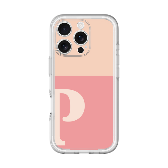 Slim Protection Premium Case［ オリジナル - initial two tone - P pink ］
