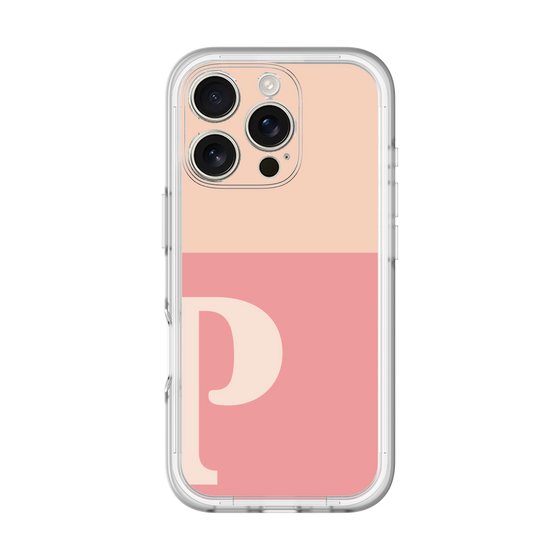 Slim Protection Premium Case［ オリジナル - initial two tone - P pink ］