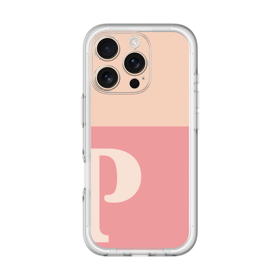 Slim Protection Premium Case［ オリジナル - initial two tone - P pink ］