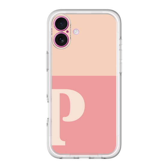 Slim Protection Premium Case［ オリジナル - initial two tone - P pink ］