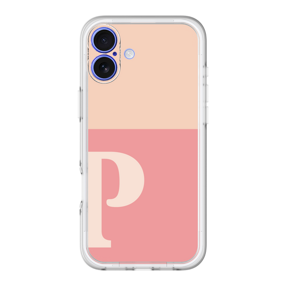 Slim Protection Premium Case［ オリジナル - initial two tone - P pink ］