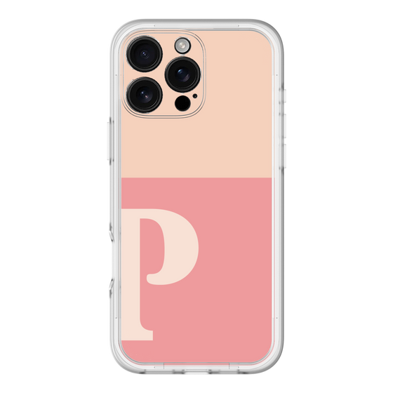 Slim Protection Premium Case［ オリジナル - initial two tone - P pink ］