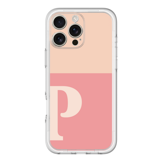 Slim Protection Premium Case［ オリジナル - initial two tone - P pink ］