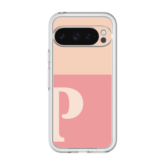 Slim Protection Premium Case［ オリジナル - initial two tone - P pink ］